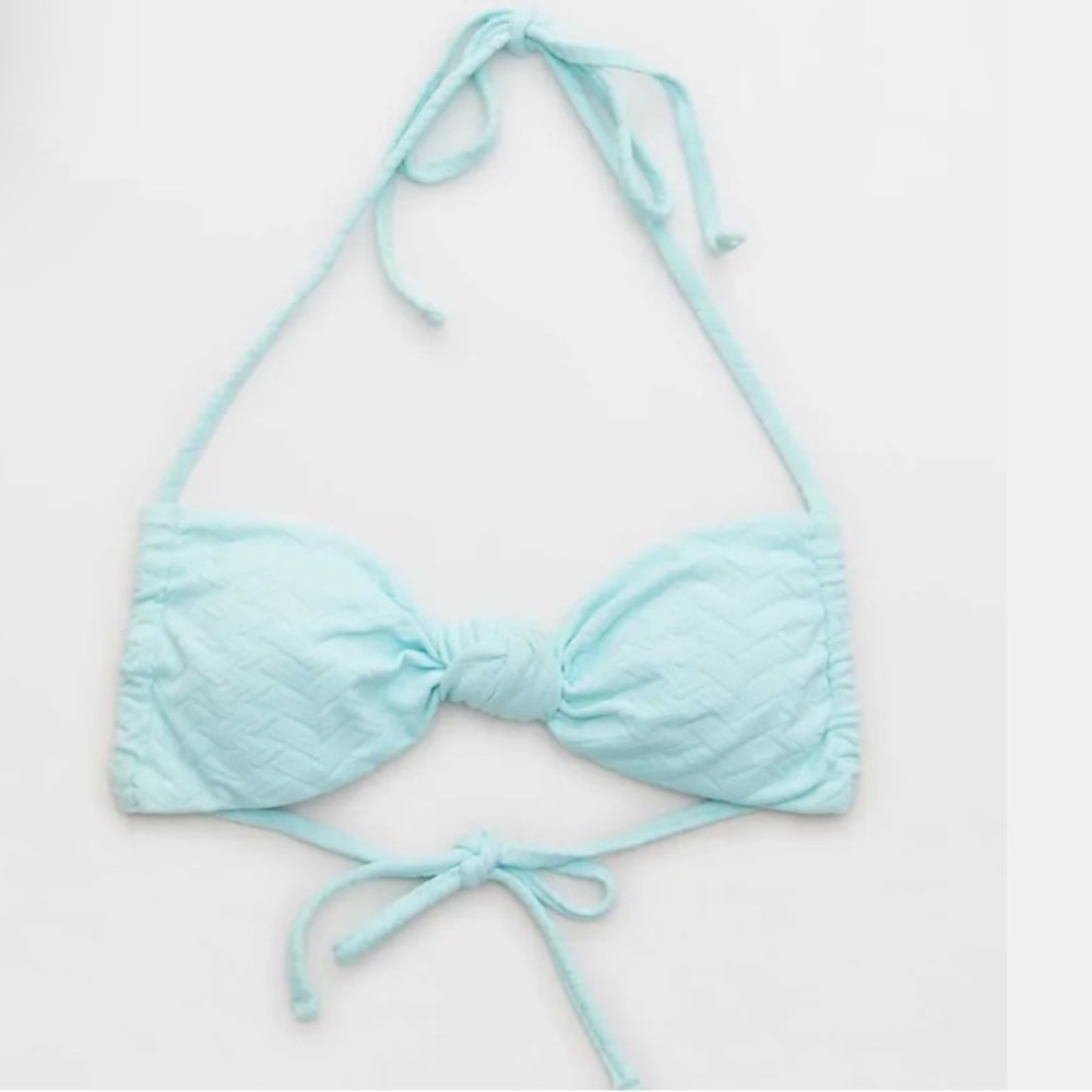 Aerie Jacquard Knot Bandeau Bikini Top only